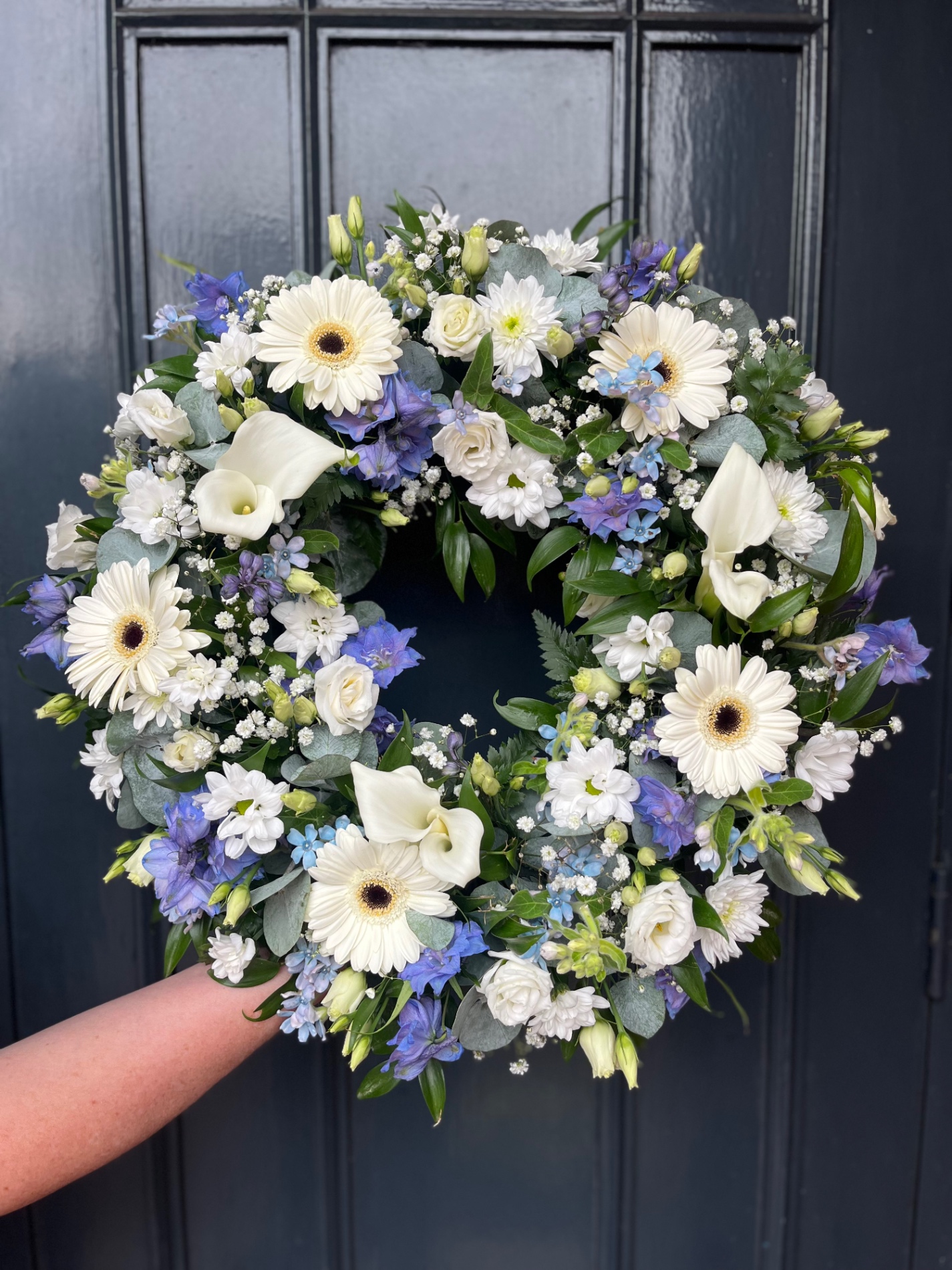Blue Beauty Wreath — view 1